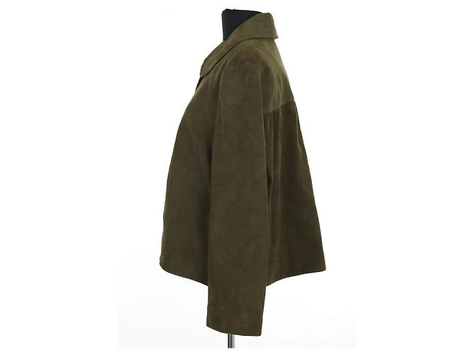Ba&Sh Wildlederjacke Khaki - Ansicht 3