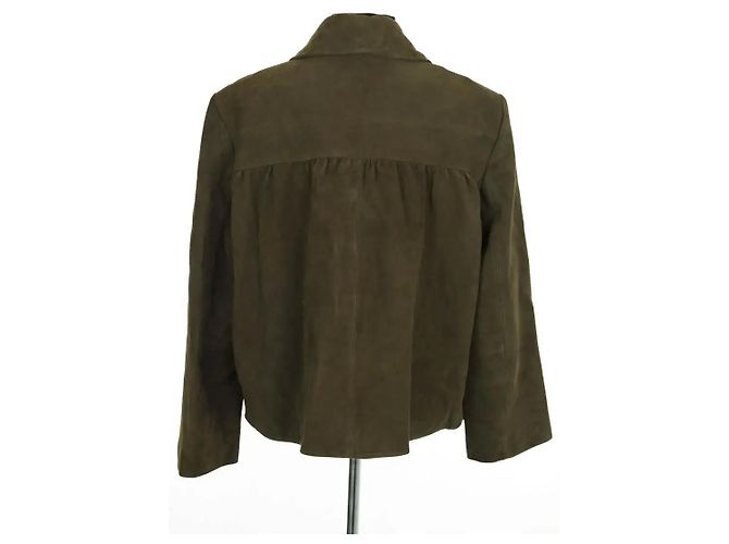 Ba&Sh Wildlederjacke Khaki - Ansicht 4