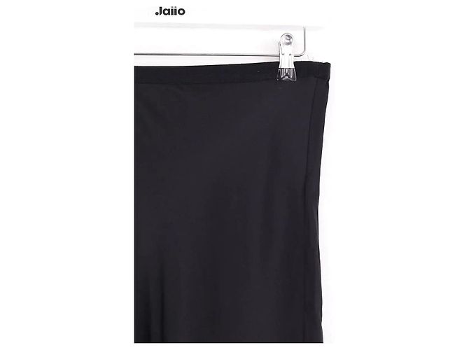 Falda de seda negra Anine Bing L Negro - vista 2