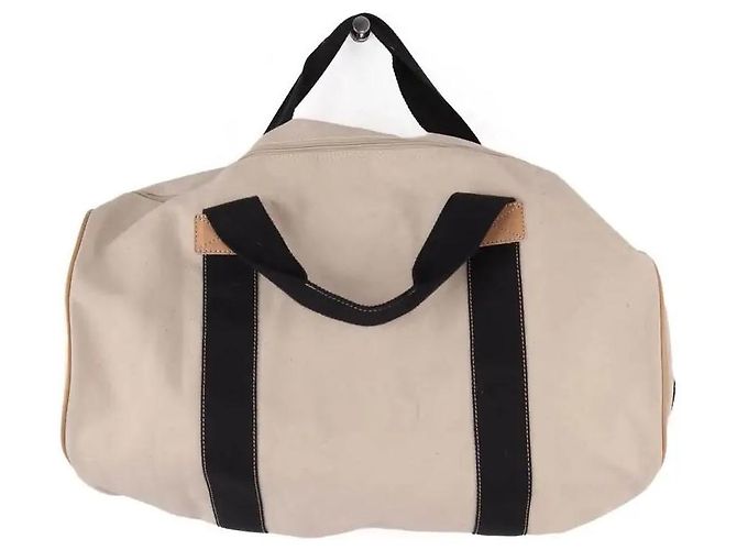 Borsa da viaggio Lancel in tessuto ecru Crudo - vista 2