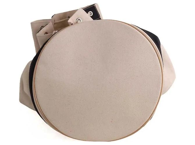 Borsa da viaggio Lancel in tessuto ecru Crudo - vista 4
