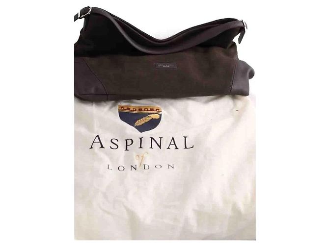 Aspinal Of London Borsa a tracolla kaki Cachi - vista 6
