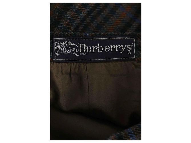 Falda Burberry de lana verde - vista 4