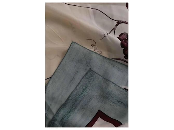 Carré Dior in seta beige - vista 4