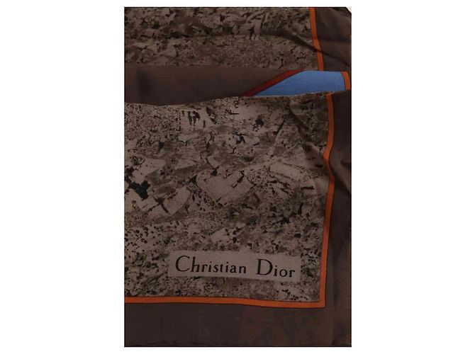 Dior Carré Seidentuch Braun - Ansicht 2