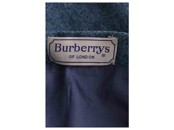 Falda de lana azul Burberry - vista 4