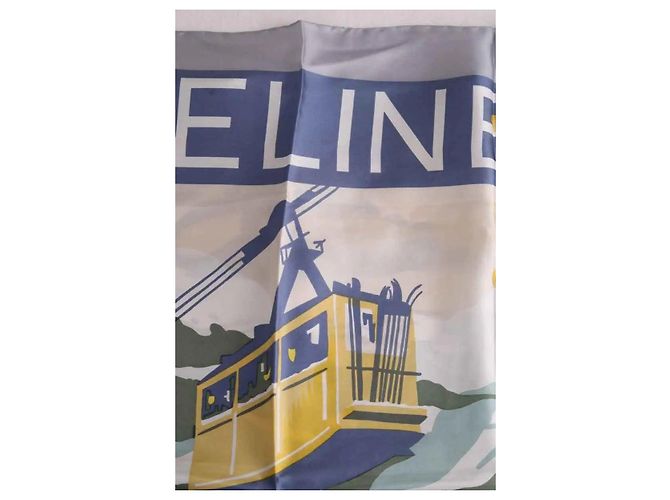 Céline Seidentuch Carré Blau - Ansicht 4
