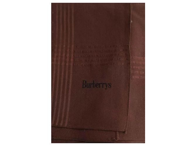 Carré Burberry in seta marrone - vista 2