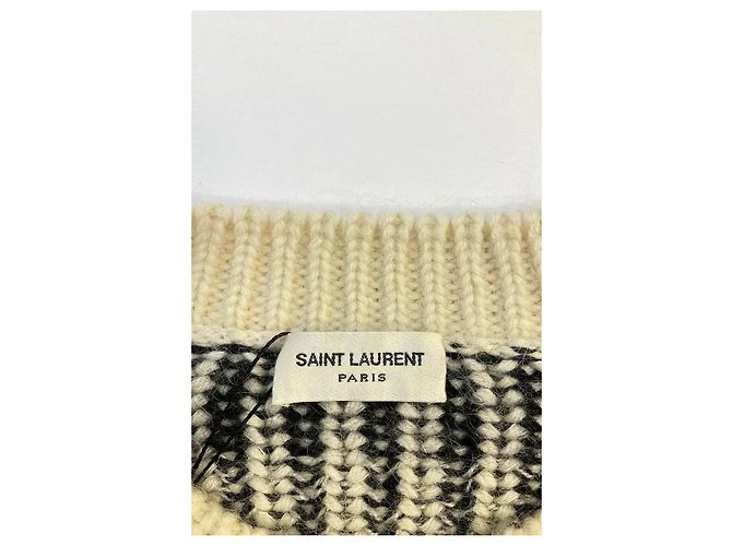 Jersey Saint Laurent de lana blanco - vista 5