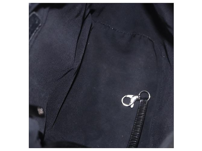 CHANEL Matelasse Rucksack Lammfell Schwarz Silber CC Authentisch 189859M - Ansicht 11
