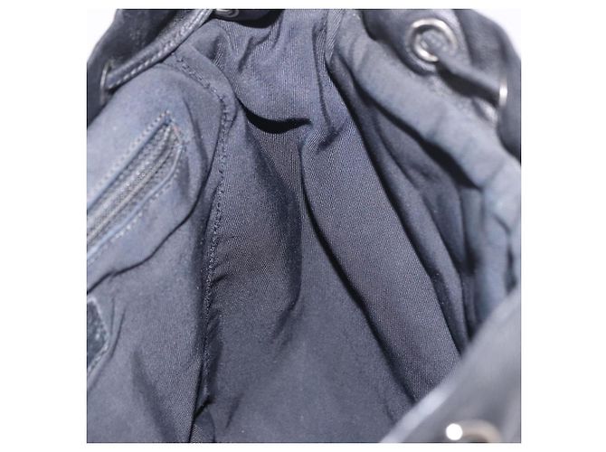 CHANEL Matelasse Rucksack Lammfell Schwarz Silber CC Authentisch 189859M - Ansicht 21