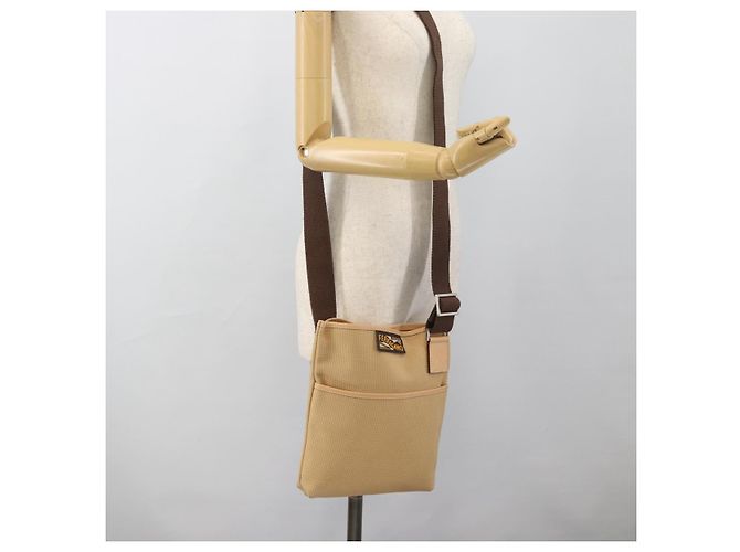 Borsa a tracolla Salvatore Ferragamo tela Beige Argento Auth ar14005 - vista 20
