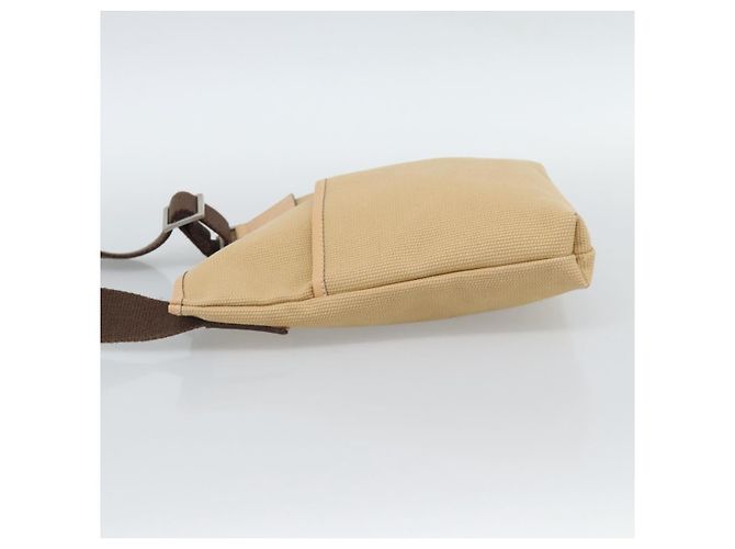 Borsa a tracolla Salvatore Ferragamo tela Beige Argento Auth ar14005 - vista 3