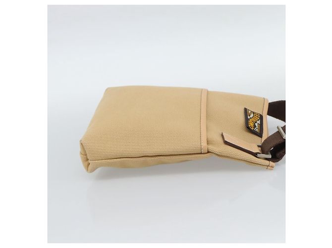 Borsa a tracolla Salvatore Ferragamo tela Beige Argento Auth ar14005 - vista 4