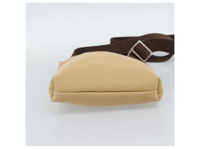 Borsa a tracolla Salvatore Ferragamo tela Beige Argento Auth ar14005 - vista 5
