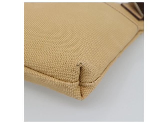Borsa a tracolla Salvatore Ferragamo tela Beige Argento Auth ar14005 - vista 9
