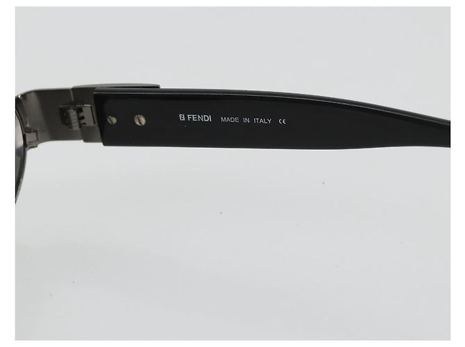 Occhiali da sole FENDI Plastica Nero Auth BA13833 - vista 9