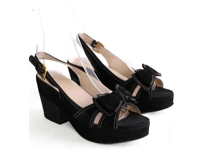 Prada Absatzschuhe aus Leder schwarz - Ansicht 3