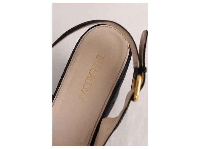 Prada Absatzschuhe aus Leder schwarz - Ansicht 5