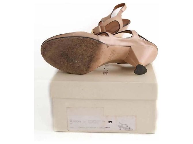 Tacchi Marc Jacobs in pelle beige - vista 6