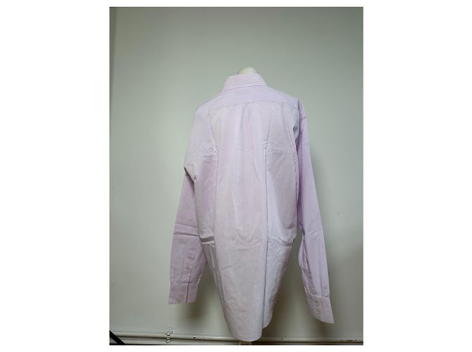 Camicia elegante vintage Yves Saint Laurent da uomo in cotone, viola chiaro, XL Porpora - vista 11
