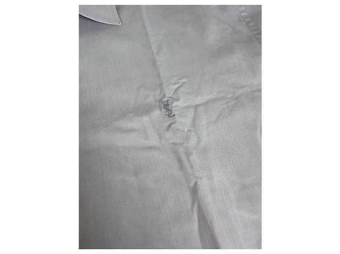 Camicia elegante vintage Yves Saint Laurent da uomo in cotone, viola chiaro, XL Porpora - vista 9