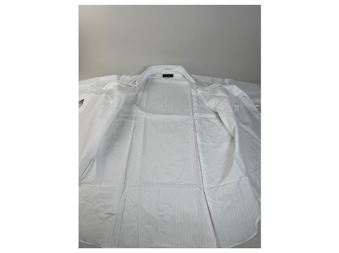 Camicia in cotone a righe da uomo Vintage Dior Bianco M - vista 5