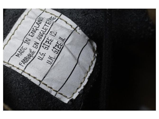 Thom Browne, botas wingtip en piel granulada negra Negro - vista 9