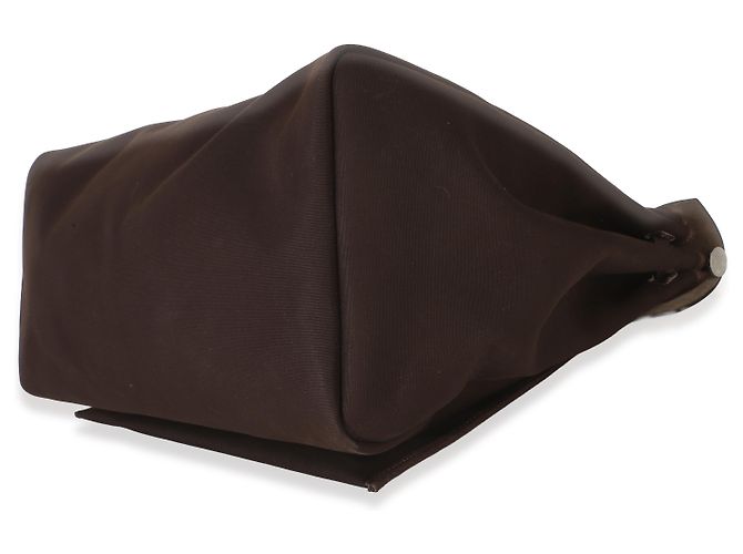 Hermès Chocolat Toile Officier Vache Hunter Herbag Zip Cabine Bag PHW Marrone - vista 5
