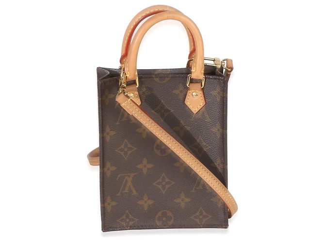 Louis Vuitton Monogram Canvas Petit Sac Plat Marrone - vista 2
