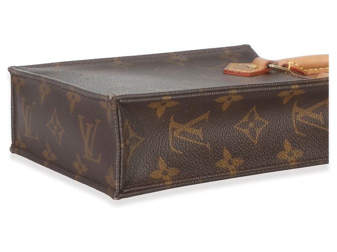 Louis Vuitton Monogram Canvas Petit Sac Plat Marrone - vista 6