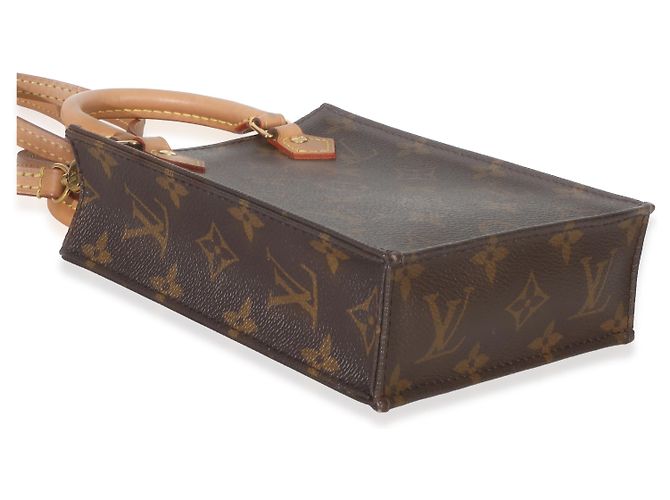 Louis Vuitton Monogram Canvas Petit Sac Plat Marrone - vista 7