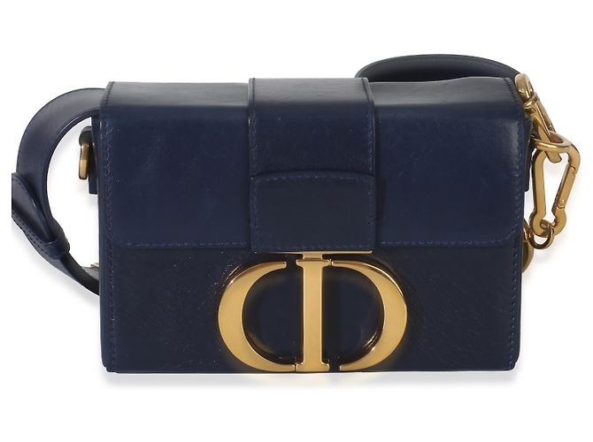 Borsa 30 Montaigne in pelle di vitello blu navy Christian Dior - vista 3
