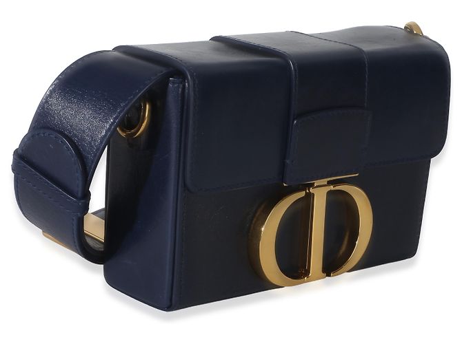 Borsa 30 Montaigne in pelle di vitello blu navy Christian Dior - vista 4