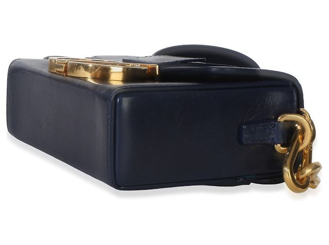 Borsa 30 Montaigne in pelle di vitello blu navy Christian Dior - vista 6
