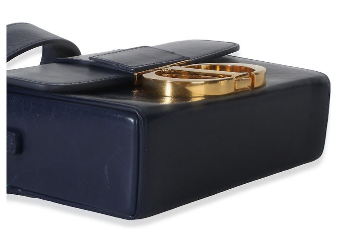 Borsa 30 Montaigne in pelle di vitello blu navy Christian Dior - vista 7
