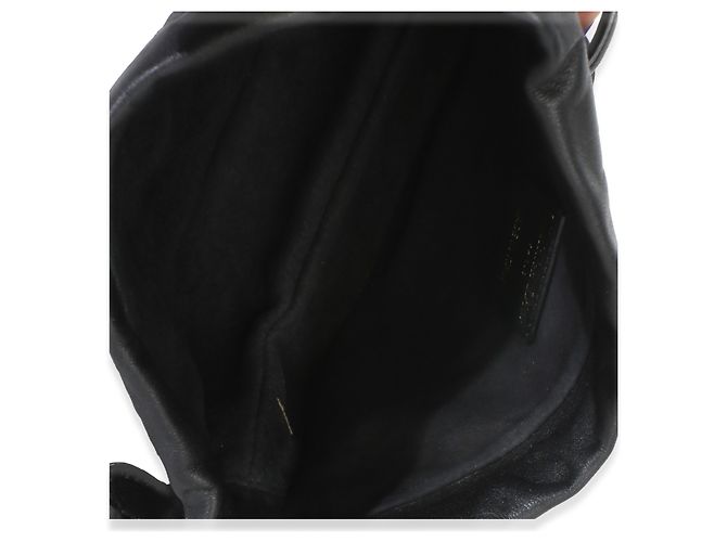 Borsa a tracolla mini drawstring Milly Lady Dior in agnello nero Cannage Christian Dior - vista 5