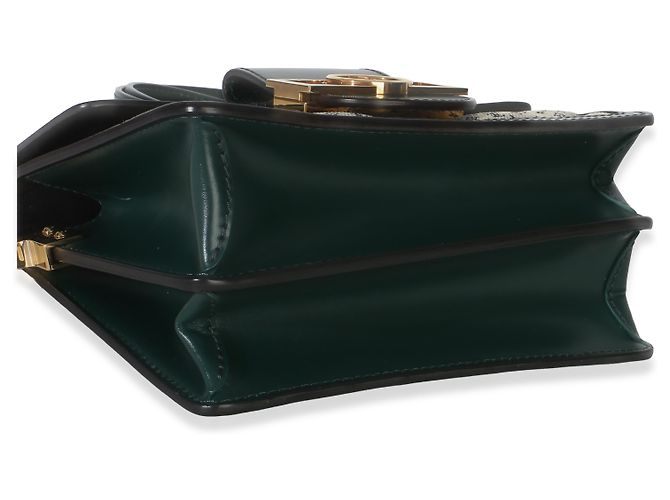 Louis Vuitton Mini Dauphine em denim acolchoado verde com estampa monogram - vista 7