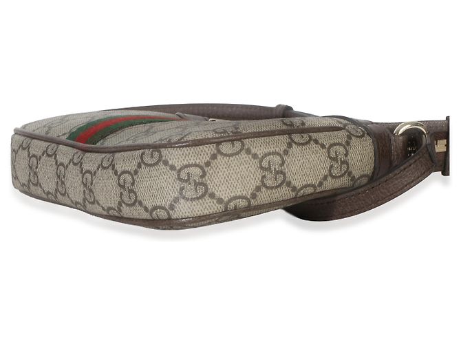 Borsa a tracolla Mini Ophidia in tela monogramma GG Supreme ebano e beige Gucci Multicolore - vista 6