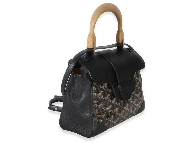 Goyard Tela Goyardine nera Saigon Souple Mini Nero - vista 4