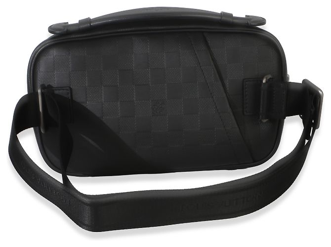 Borsa a tracolla Louis Vuitton Black Damier Infini Ambler Nero - vista 2
