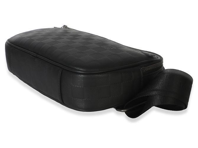 Borsa a tracolla Louis Vuitton Black Damier Infini Ambler Nero - vista 6