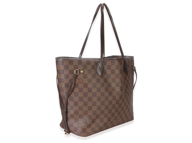 Louis Vuitton Damier Ebene Canvas Neverfull MM Marrone - vista 4