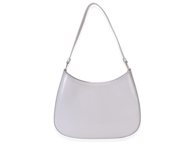 Borsa Cleo Medium in Spazzolato Grigio Prada Marrone - vista 2