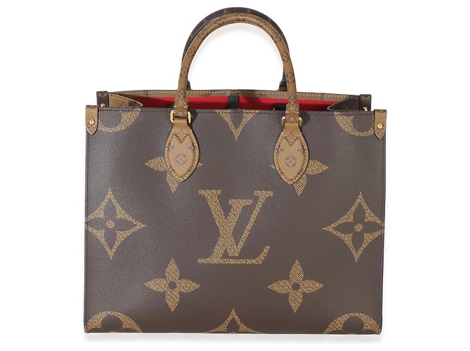Louis Vuitton Reverse Monogram Canvas Onthego MM Marrone - vista 7