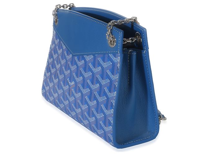 Goyard Blue Goyardine Canvas Mini Rouette Structure - vista 3