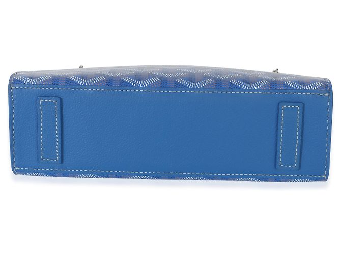 Goyard Blue Goyardine Canvas Mini Rouette Structure - vista 6