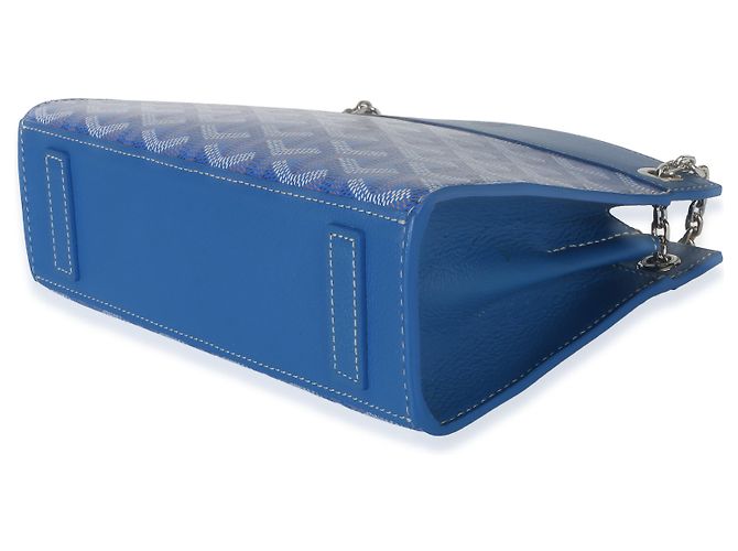 Goyard Blue Goyardine Canvas Mini Rouette Structure - vista 7