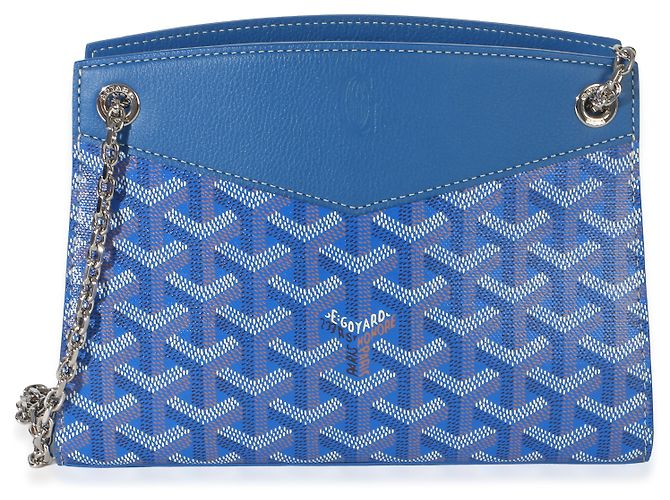 Goyard Blue Goyardine Canvas Mini Rouette Structure - vista 8