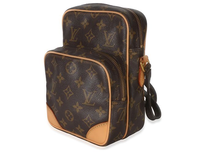 Borsa Amazone in tela Monogram Louis Vuitton Marrone - vista 3